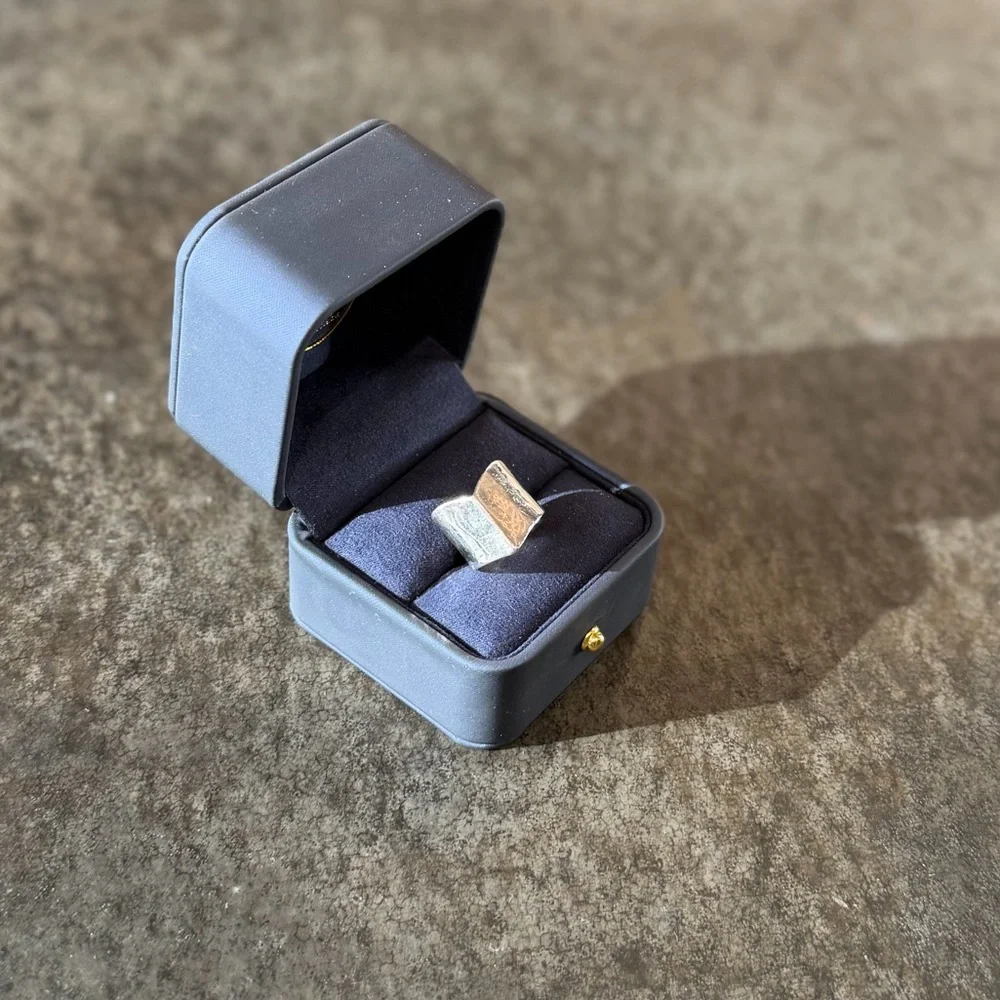 SILPADA STERLING SILVER Cigar Ring Band Size 6 - Picture 2 of 5